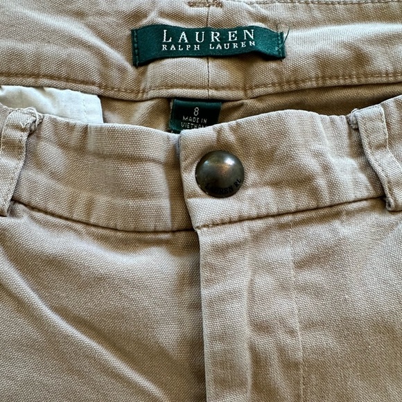 LAUREN Ralph Lauren Khaki Straight Pants Size 8 - Picture 6 of 7